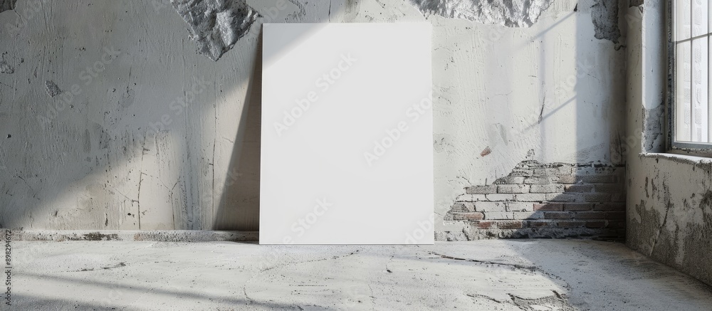 Poster a broadsheet serving as a blank canvas for mockup designs is ready for use with ample copy space ima