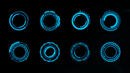 Futuristic HUD Icons