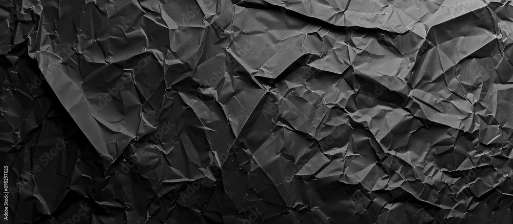 Aufkleber a crumpled black paper background offering texture and copy space image