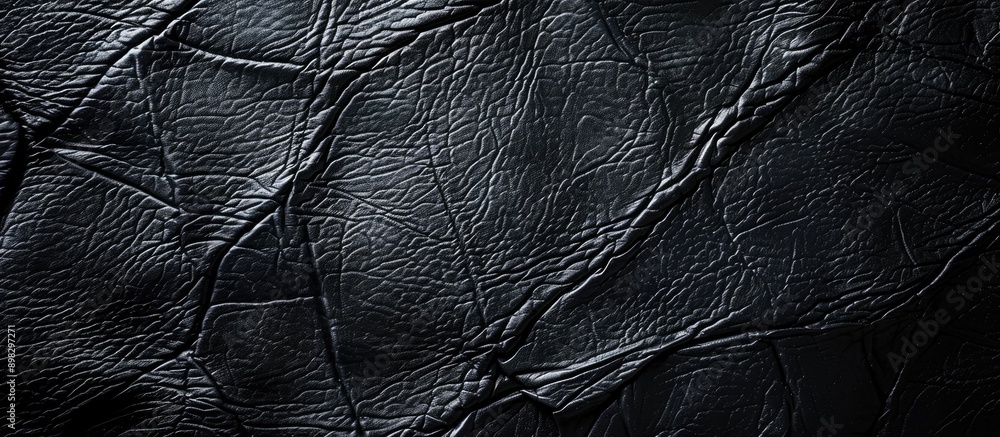 Aufkleber texture and background of black leather with copy space image