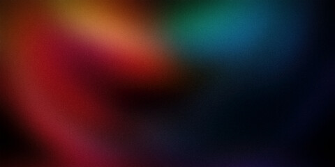 A vivid gradient background blending rich shades of red, orange, blue, and green, creating a dynamic and vibrant visual effect with smooth transitions