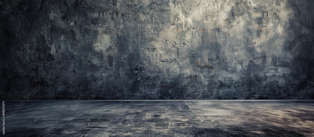 Aufkleber a dark grungy grey wall with a textured surface perfect for a copy space image