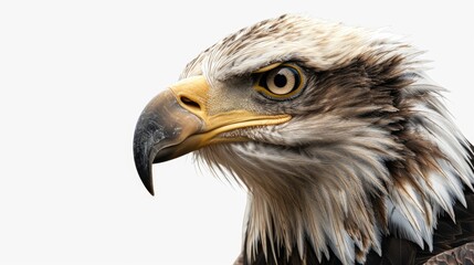 Obraz premium A detailed view of a bird's face and feathers