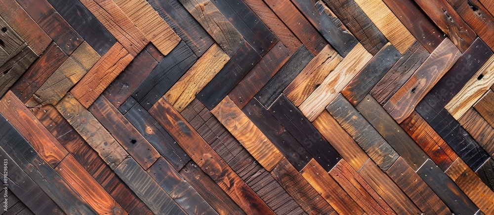 Poster ideal for designs and presentations a stunning pattern decorates wooden boards creating a picturesqu