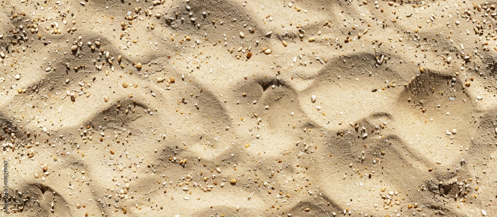 Poster Beach sand texture as a backdrop for a copy space image