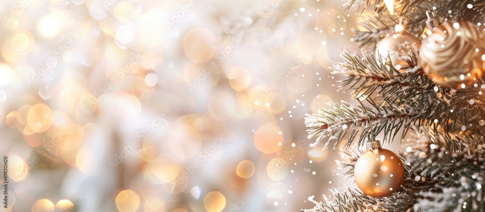 Poster blurred background with copy space image for christmas and new year holidays