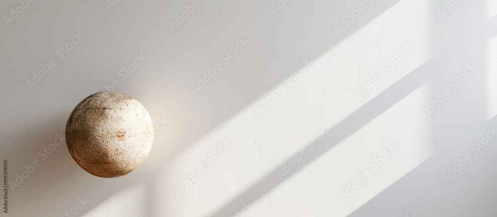 Aufkleber a ball showcased against a white backdrop leaving space for text or graphics within the image. creat