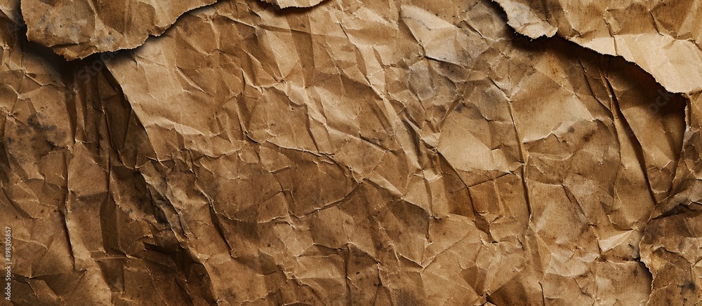 Leinwandbilder An aged textured brown paper background ideal for crafting projects and with space to add images. Creative banner. Copyspace image