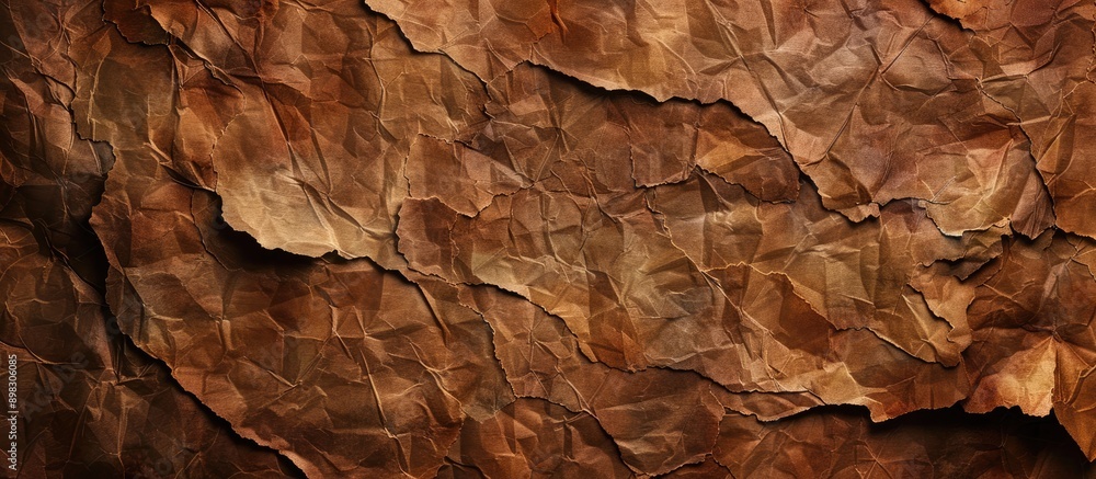 Leinwandbilder An aged textured brown paper background ideal for crafting projects and with space to add images. Creative banner. Copyspace image