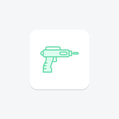 Shooting Game duotone line icon , vector, pixel perfect, illustrator file