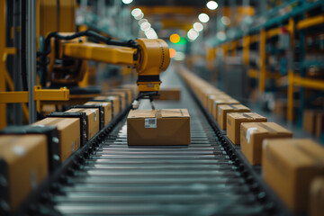 Fototapeta premium Business automation streamlines operations by using technology to perform repetitive tasks, improving efficiency, reducing costs, and enhancing productivity across various processes 