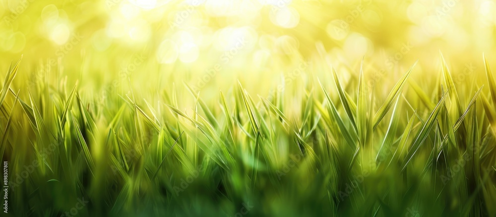 Wall mural blurred cornfield view creating an abstract background with plenty of copy space image