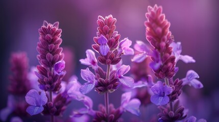  A close-up of flowers with a blurred background of similar blooms