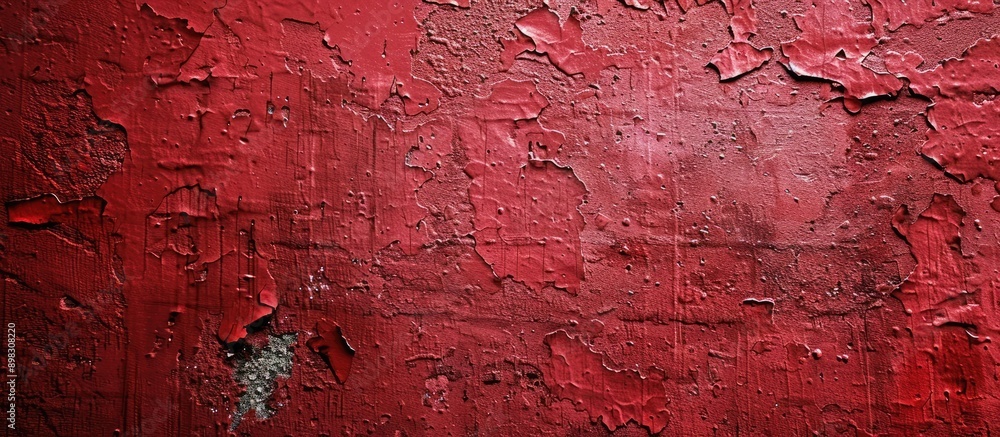 Poster closeup of a red textured wall with grunge providing copy space image
