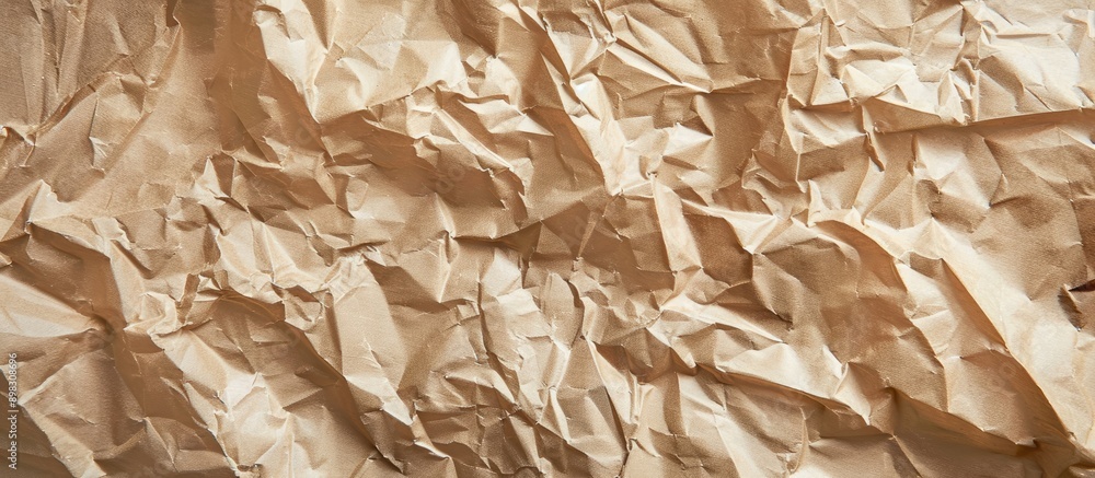 Aufkleber texture of crumpled craft tissue paper for a background with copy space image