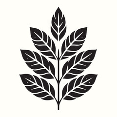 Leaf Silhouette Vector Illustration Design