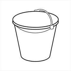 bucket vector illustration