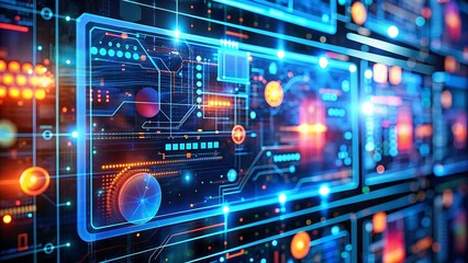 AI cyber security threat illustration, black IT specialist analysing data information technology, AI GENERATED