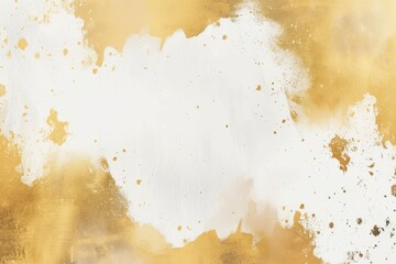 Abstract white background with gold wavy curve