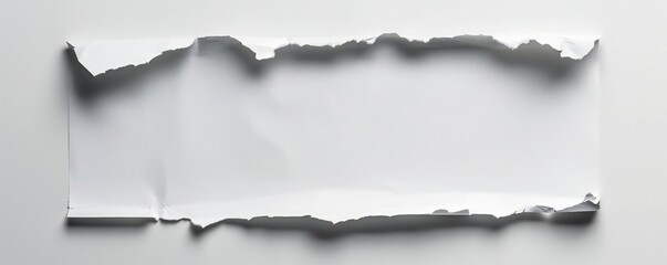 Fototapeta premium Empty paper, clean, isolated on white background Generative Ai