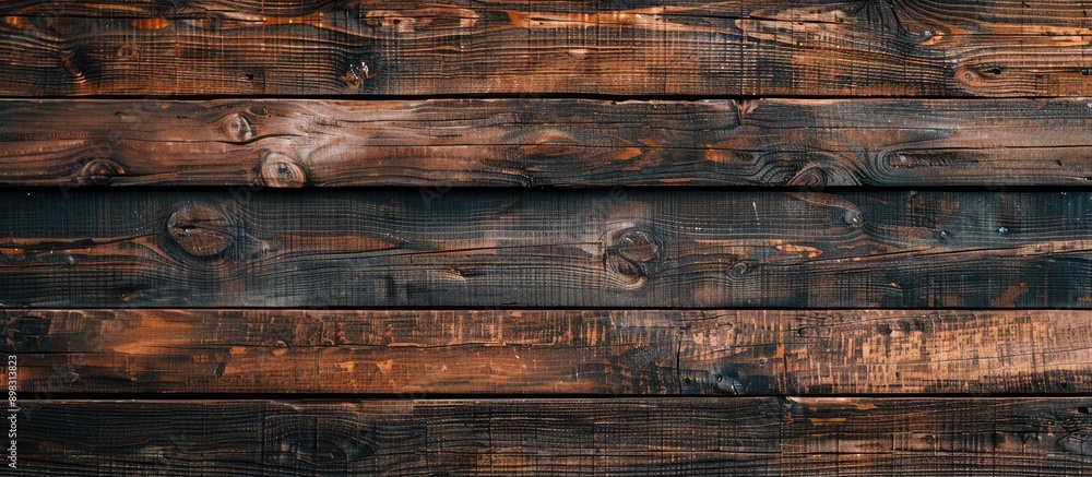Poster detailed closeup showcasing a brown wooden texture and background with ample copy space image