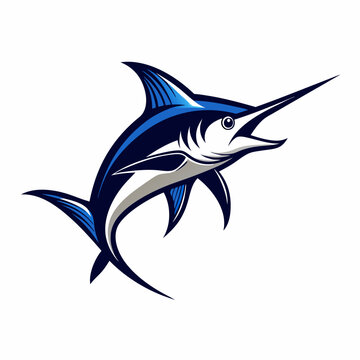 recommend clip art: Marlin fish icon vecor