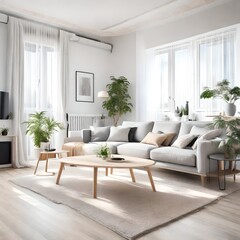 Fototapeta premium living room interior