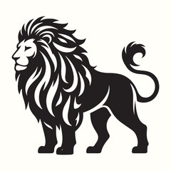 Lion Silhouette Vector Illustration Design