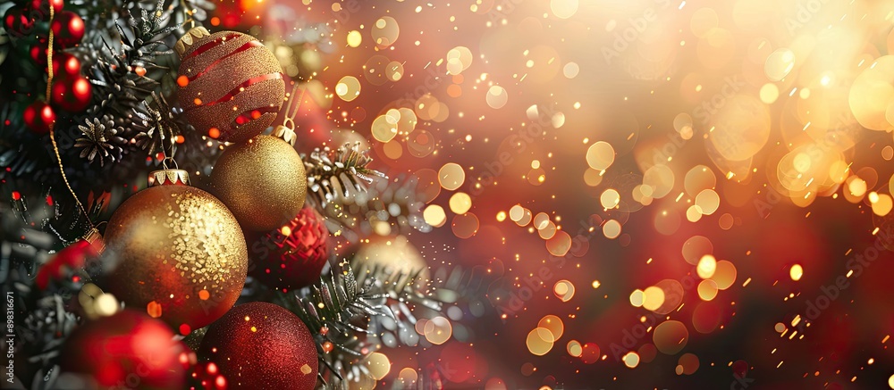 Poster Background with Christmas and New Year theme suitable for copy space image