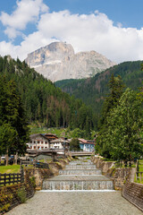 Sass Pordoi, view from Canazei - Val di Fassa - Italy