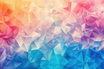 Obraz premium Vibrant polygonal background, AI generated