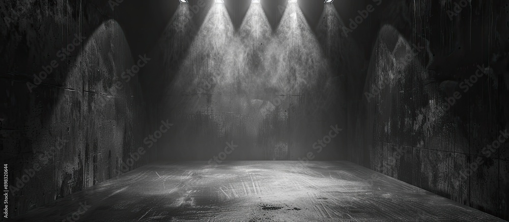 Leinwandbilder dim lighting setting with empty space for picturing. creative banner. copyspace image