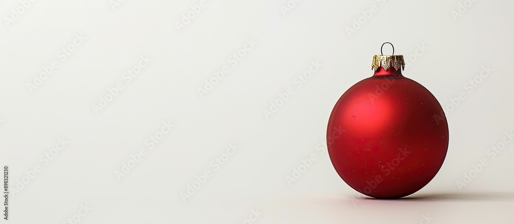 Aufkleber A Christmas ornament set against a white backdrop suitable for adding text or images. Creative banner. Copyspace image
