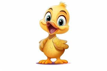 Cartoon animal duck bird.