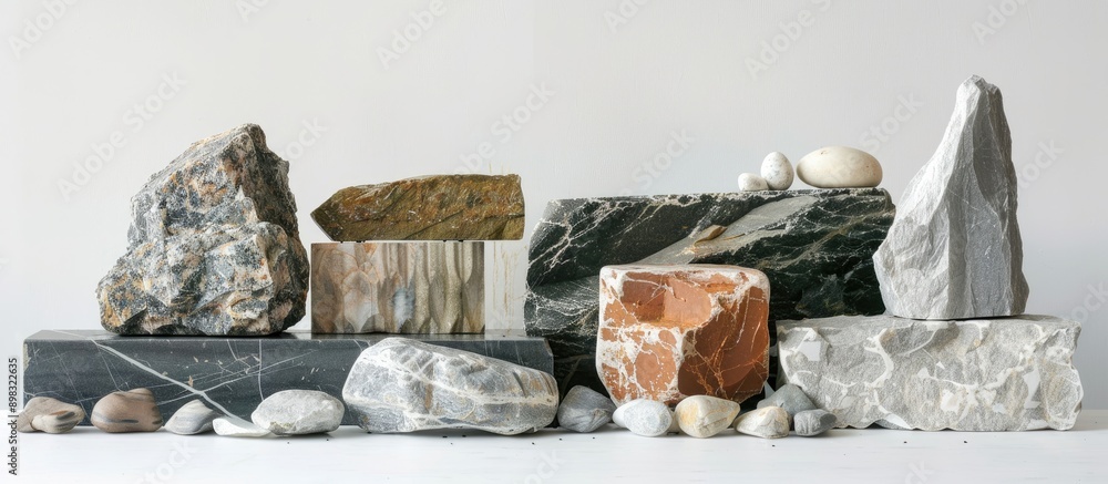 Aufkleber Boron tools for cutting and polishing stone offer superb precision with a high quality finish in applications accompanied by images with empty spaces for customization. Creative banner