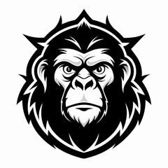 Obraz premium orangutan head icon 