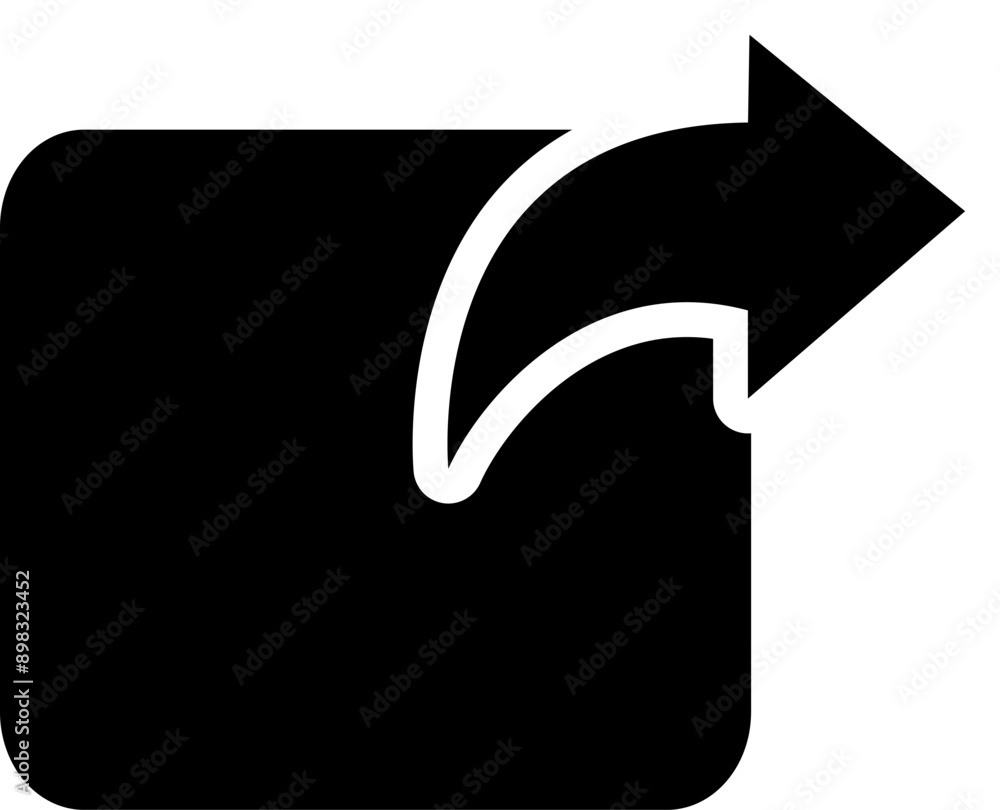 Poster external share icon vector. replaceable vector design.