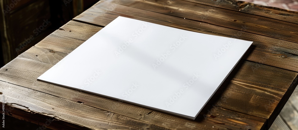 Poster a broadsheet serving as a blank canvas for mockup designs is ready for use with ample copy space ima