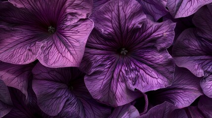  A cluster of purple flowers, surrounded by more clusters of purple flowers