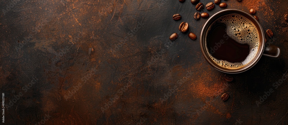 Poster background of coffee with room for copy space image