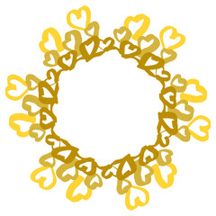 ハートいっぱいのフレーム