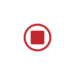 Electronic on and off switch icon