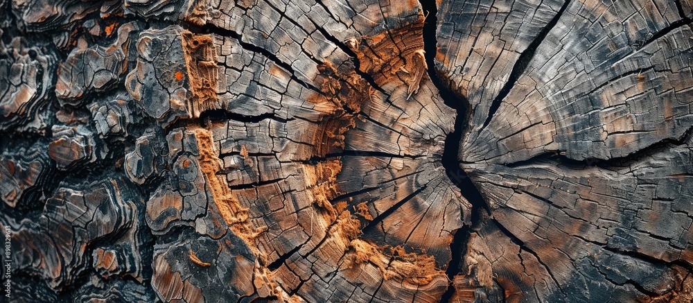 Leinwandbilder Display your items on an empty tree trunk with copy space image