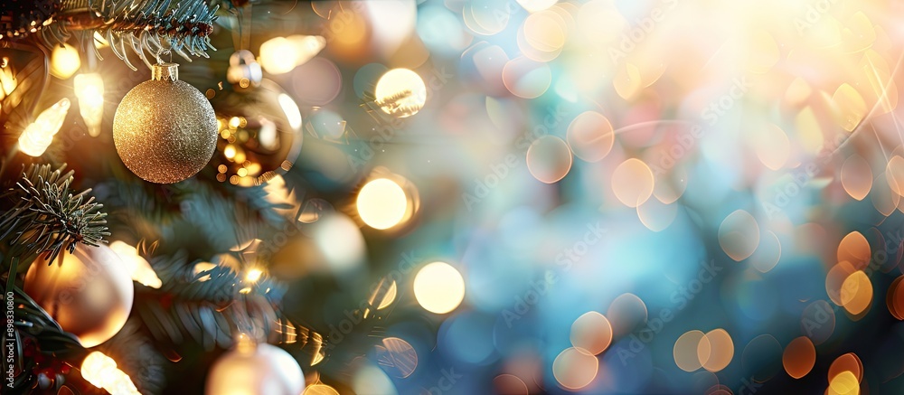 Poster blurred background with copy space image for christmas and new year holidays