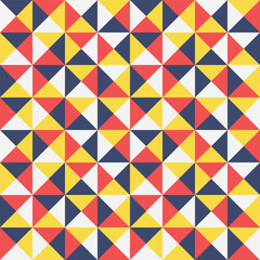 Fototapeta premium geometric triangle seamless pattern, collection of colorful triangles