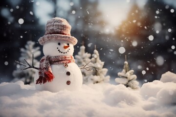 Snowman christmas outdoors winter.