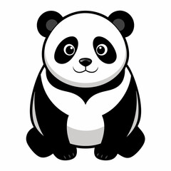 panda icon vector 