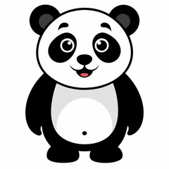 panda icon vector 