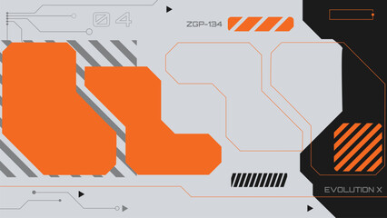 abstract futuristic  background cyberpunk style design vector