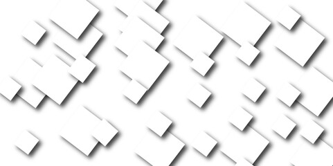 White geometric abstract background with rhombus in sunlight with strict light shadows as tile pattern. Abstract modern white and grey gradient color geometric line pattern background.  Use for banner